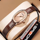 Elegant Vintage Oval Quartz Watch