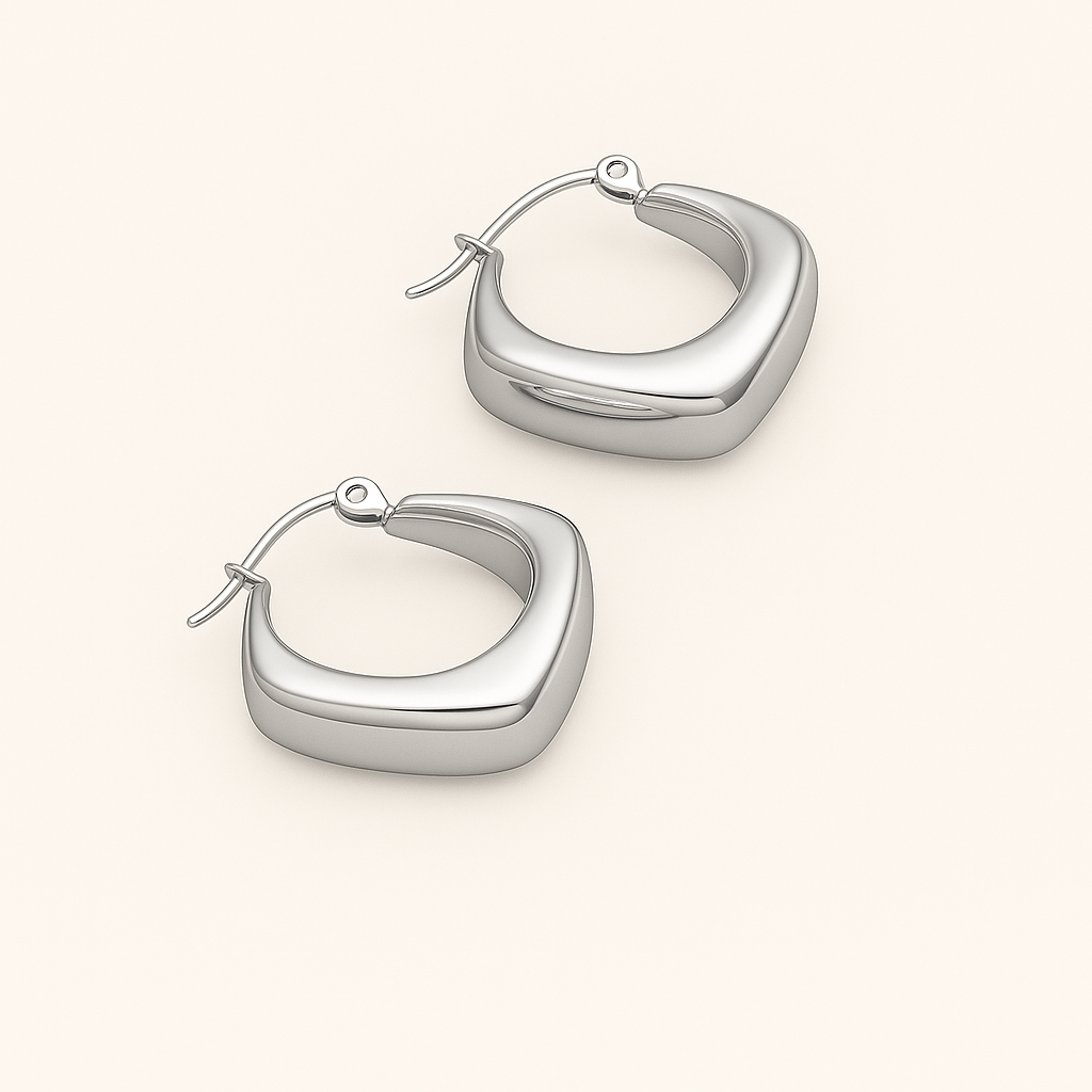 RHOMBUS Gold Earrings