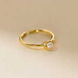 Open Baroque Pearl Ring
