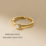Open Baroque Pearl Ring